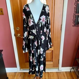 Band Of Gypsies Boho Hibiscus Duster! NWT Sz XS/S